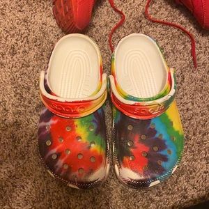 Tye Dye Crocs